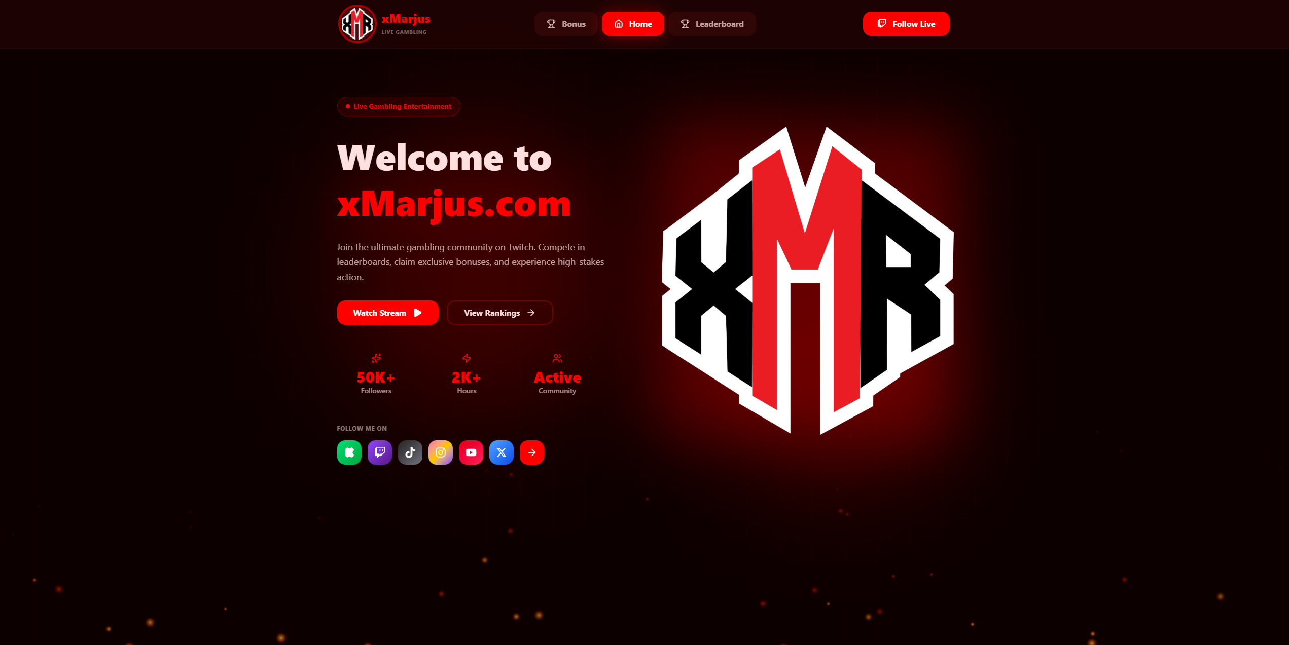 xMarjus Website screenshot